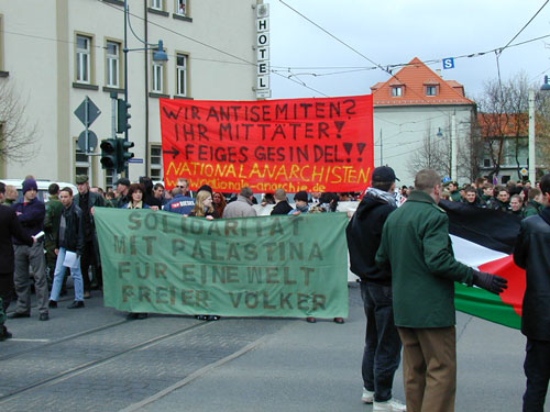 Palstina-Solidarittsdemo am 14. April 2001 in  Jena